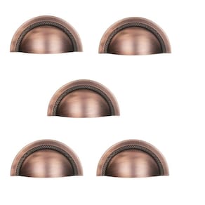 Kit 5 Puxador Shell 48 Mm Zen Vecchio Cobre Zp4319.648