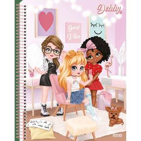 Caderno Expiral Univ. Debby 160Folhas Capa 3 - São Domingos