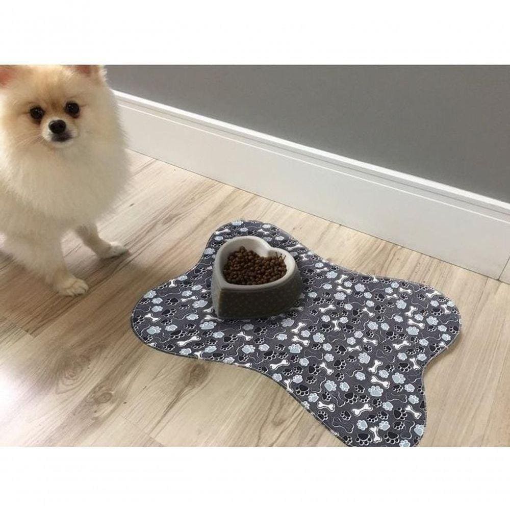 Tapete Pet Tecil Antiderrapante Cinza Pet