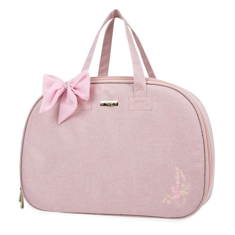 Mala de Maternidade Hug Extra Grande Floral Rosa