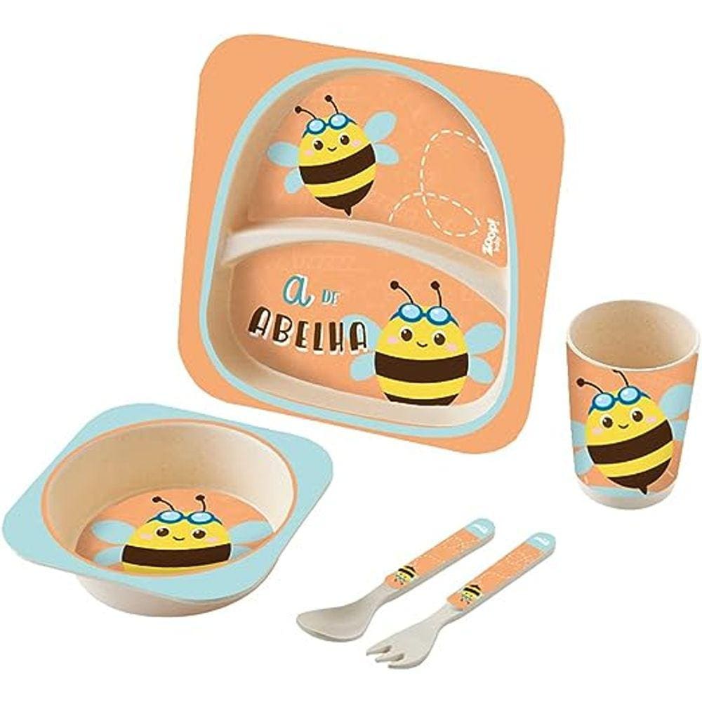 Kit Refeição 5 Peças Abelha Zoop Toys