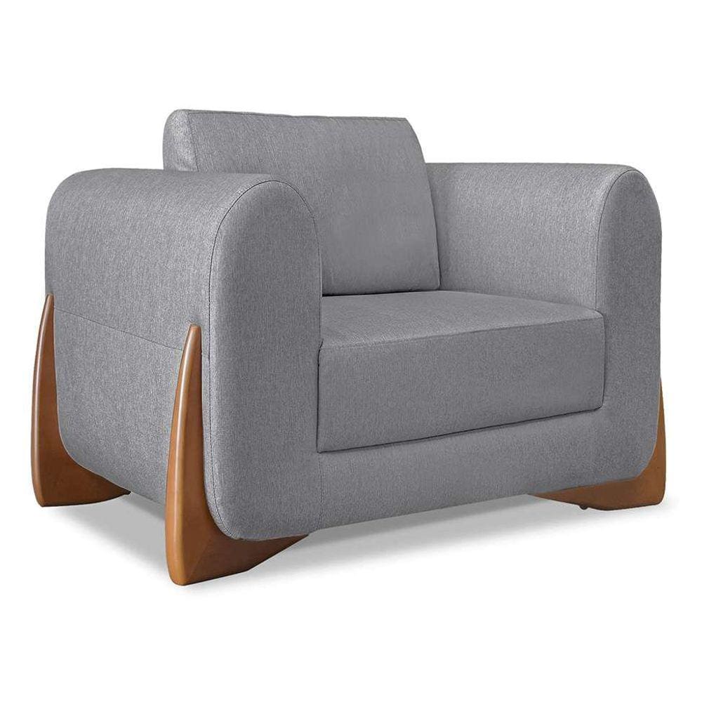 poltrona yves linho cinza