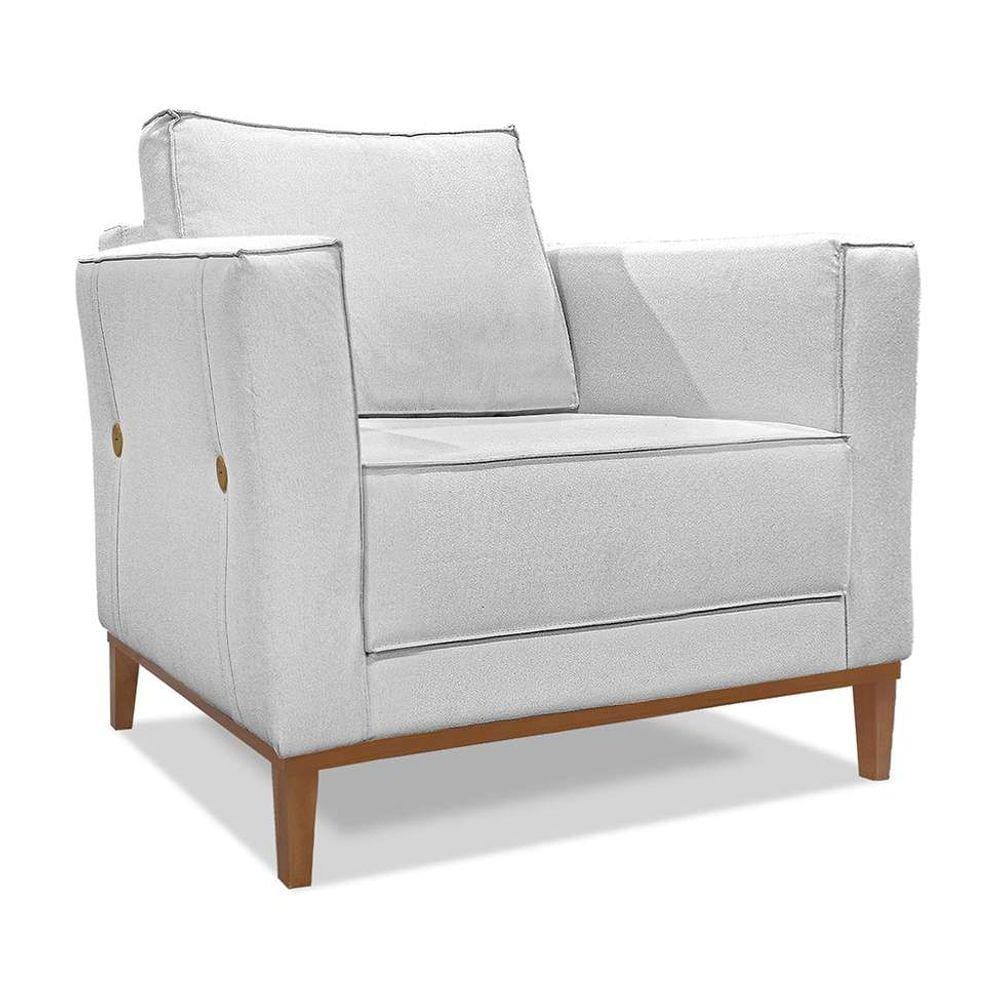 poltrona potenza linho grigio