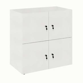armário locker duplo module 4 pt branco