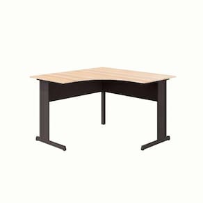 mesa de escritório em l new city calvi e preta 120 cm