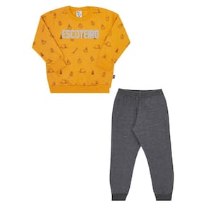 Conjunto Infantil Menino Pulla Bulla Amarelo 49667