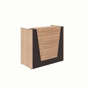 balcão de atendimento ção ameixa e preto 120 cm