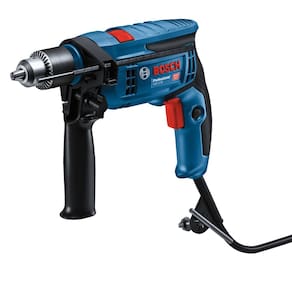 Furadeira Impacto Profissional Bosch GSB 13 RE 750W Com Empunhadeira e Limitador Profundidade