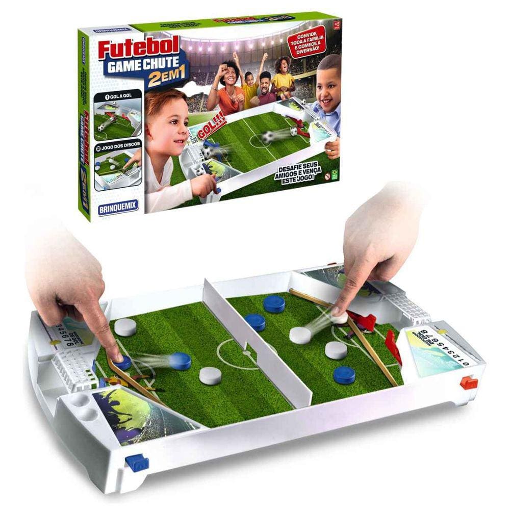 Brinquedo Mini Mesa Jogo Futebol Game Pinbol Divertido 57 Cm