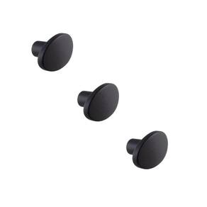Kit 3 Puxador Beetle Zen Preto Zp5403.24 Ponto