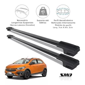 Travessa Teto Aluminio Preto Onix Activ Hatch 2016 Em Diante