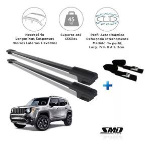Travessa Aluminio Preto Renegade 15 A 23 Cinta Amarração