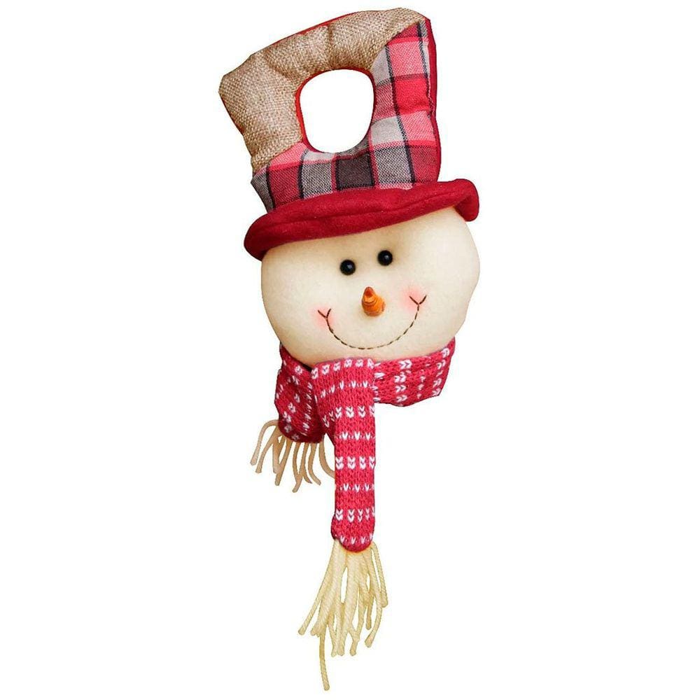 Kit 8 Bonecos de Neve Enfeite Porta Decoração Natal Pendente