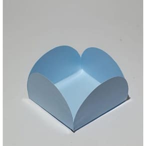 Forminha 4 Pétalas Azul Bebê com 50 Unidades 3,5x3,5 - Candy