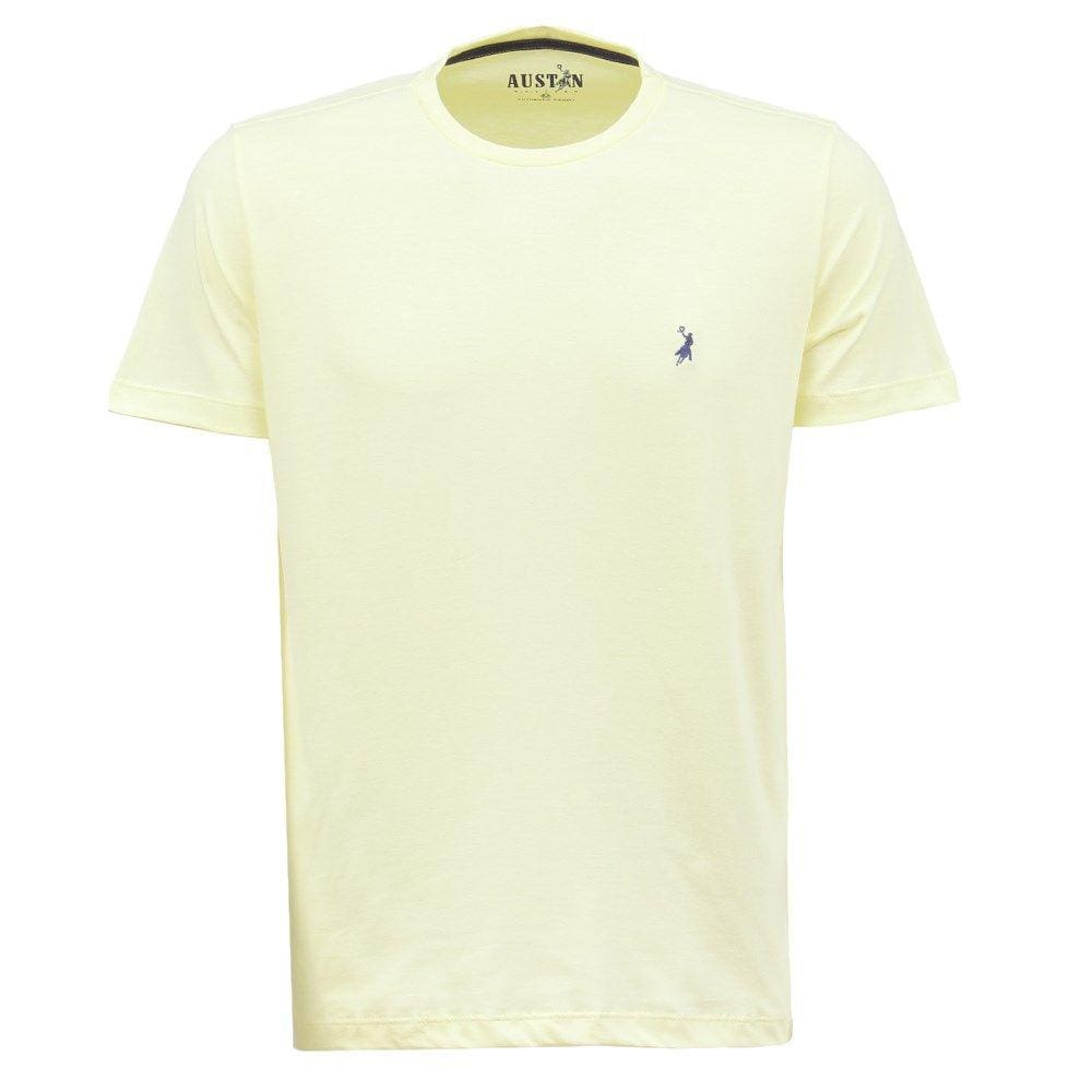 Camiseta Masculina Amarela 100% Algodão Austin Western 33153