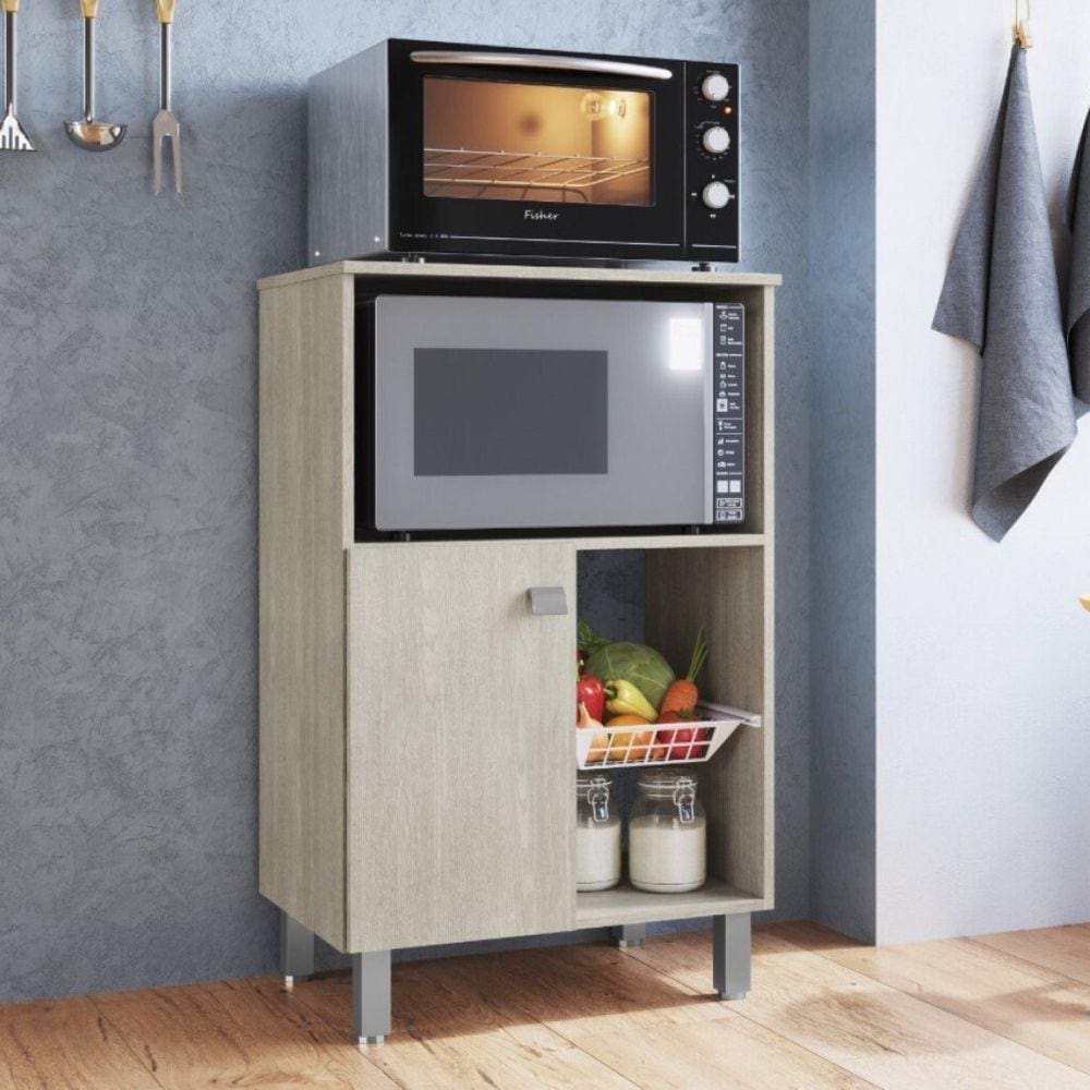 Balcão Fruteira 1 Porta 1 Cesta Grigio