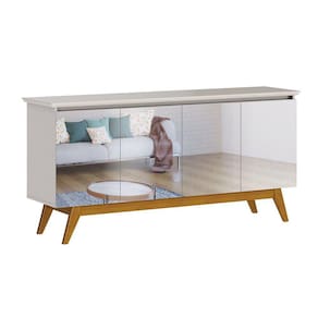Buffet Classic 4Pts 1.8 - Off White - Espelhado