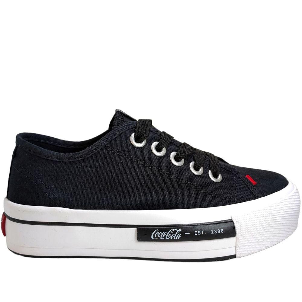 Tênis Feminino Plataforma Casual Street Urban Daytona Canvas Coca Cola Cc2014