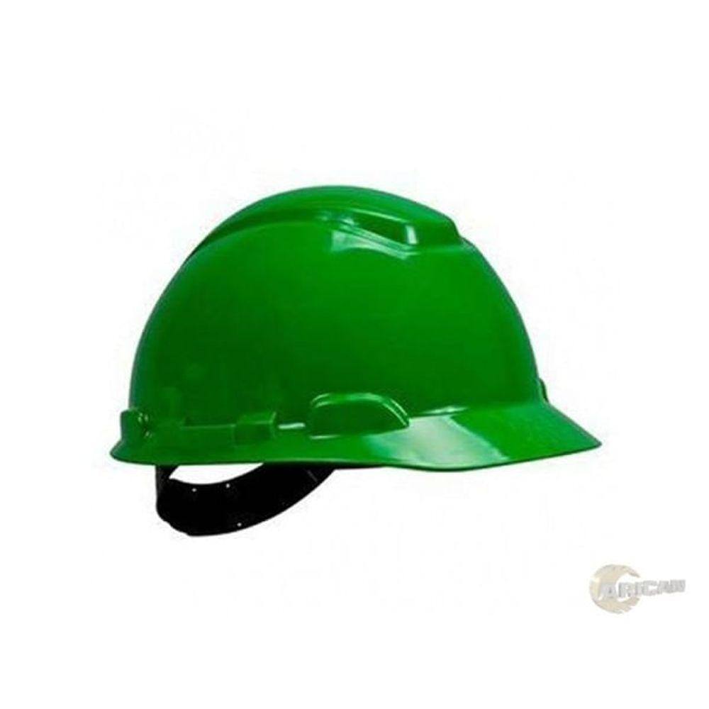 Capacete Com Aba Frontal Verde H-700 Com Carneira Ajustavel 3M