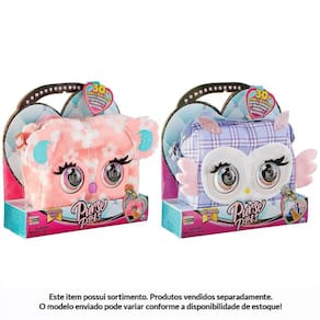 Purse Pets Bolsinha Interativa Xadrez Sunny 3400