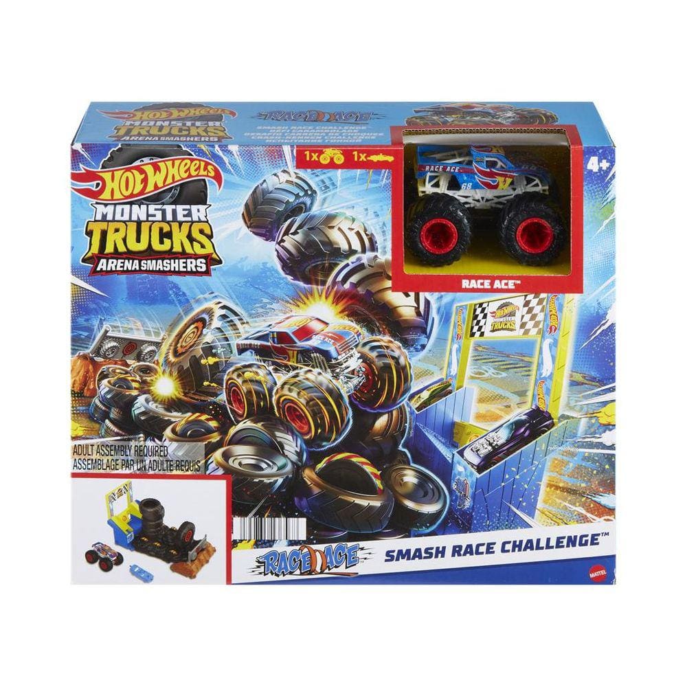 Pista Hot Wheels Monster Trucks Batalha Do Tubarão Mecha FYK14- Mattel