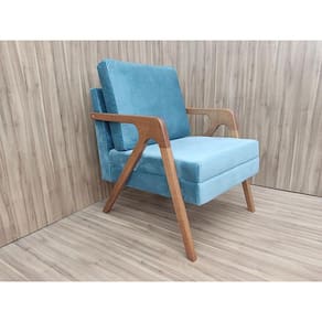 Poltrona Decorativa 1 Lugar Azul Tiffany 18 Itália