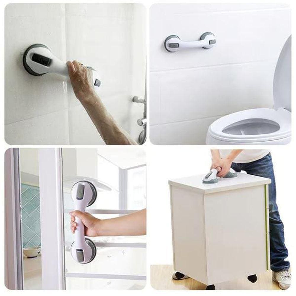 Par Ventosa Dupla Super Fixação 80Kg P/Porcelanatos E Vidros