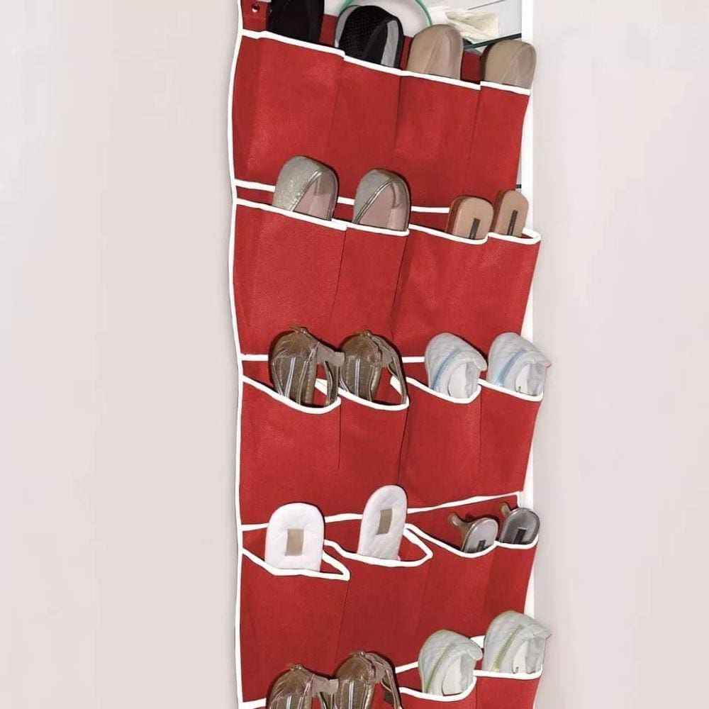 Sapateira de Porta Parede para 10 Pares de Sapato Tênis TNT Resistente - Diversas Cores
