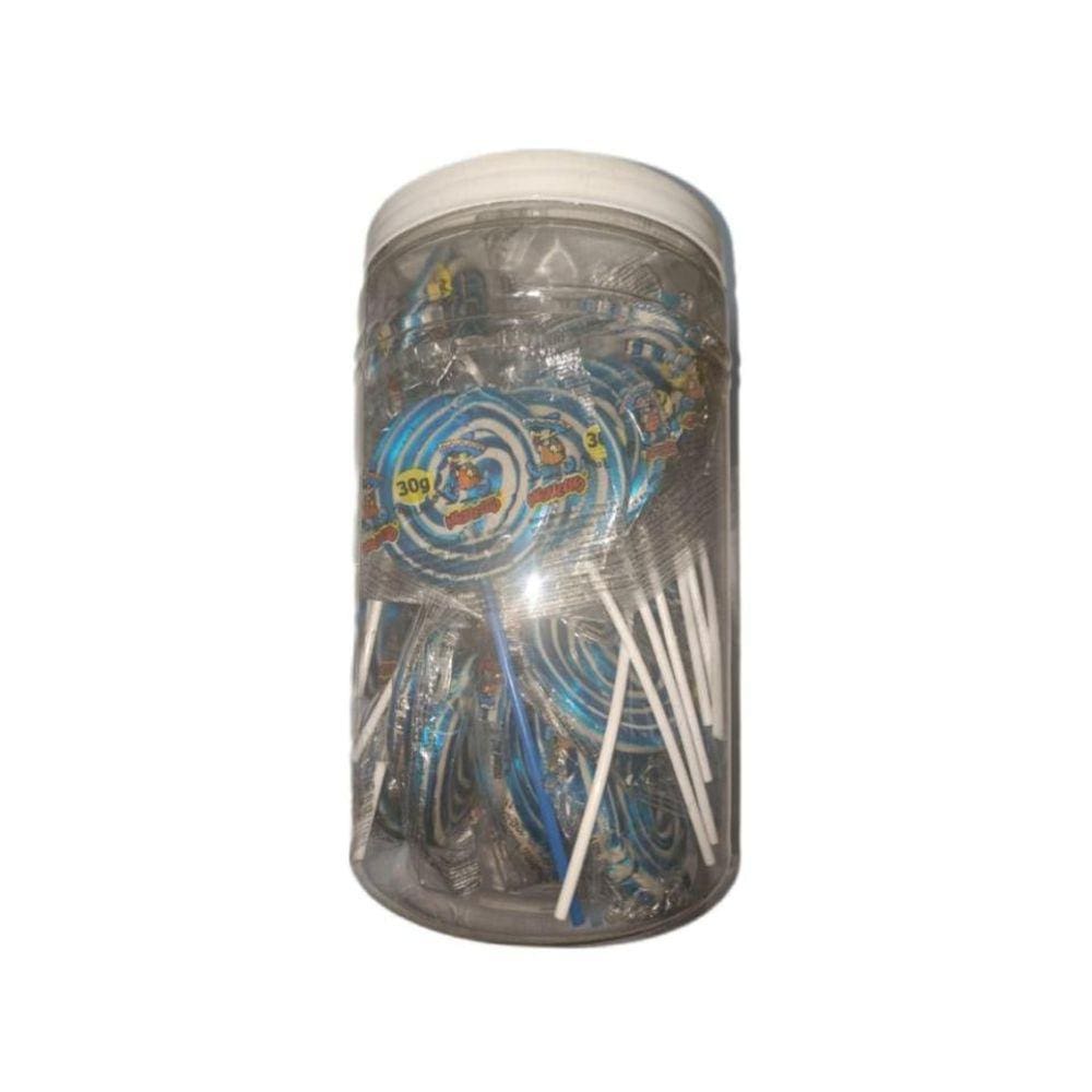Pirulito Psicodélico Chaves Azul e Branco 30g C/30 Un