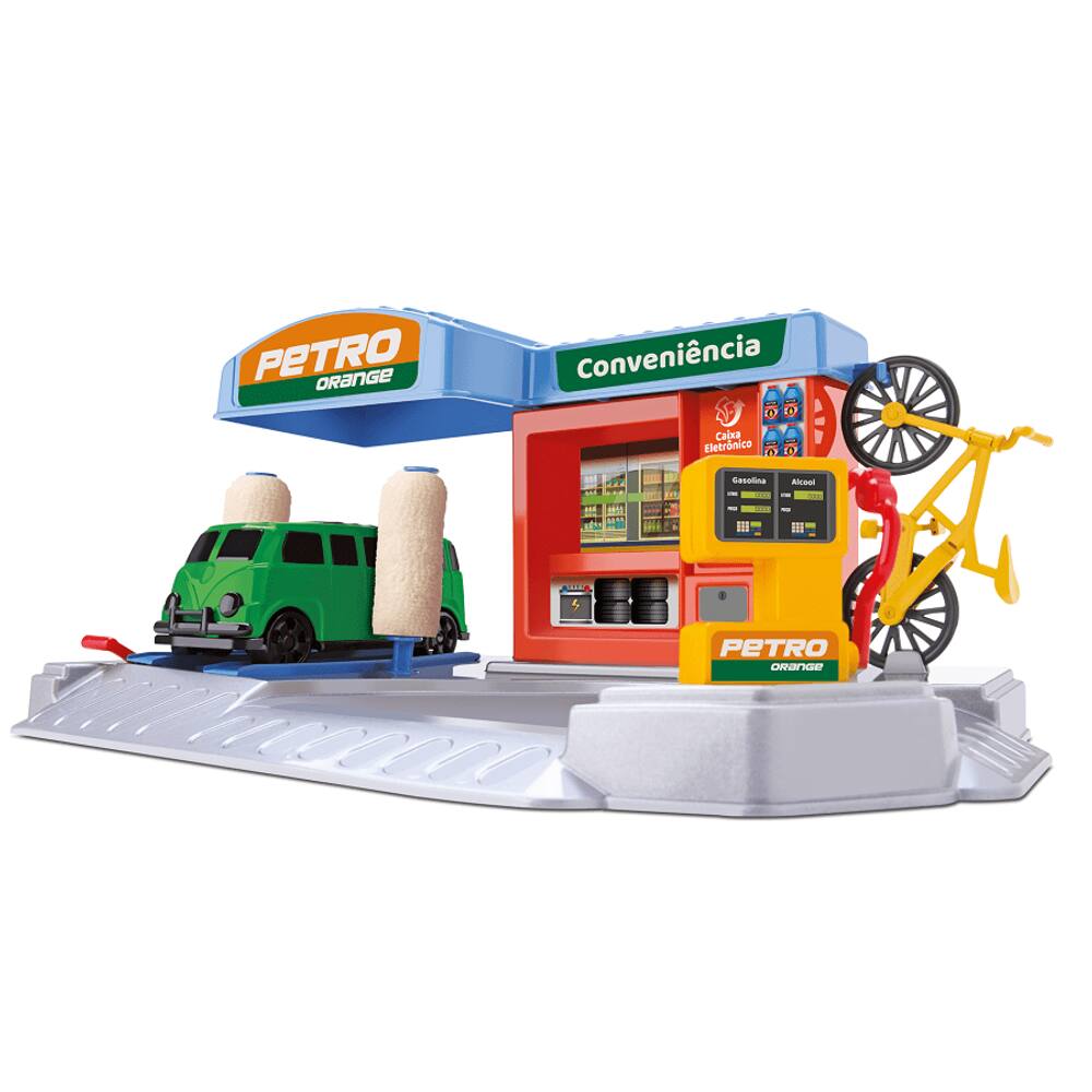 Mini Posto Brinquedo Petro Orange Toys Fusca 3+ Conveniência