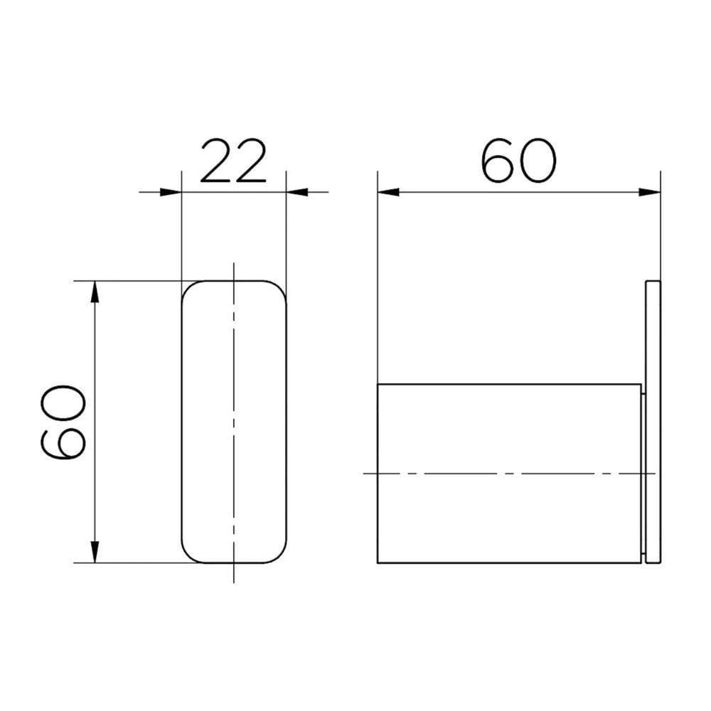 Cabide Docol Flat 9609CE Ônix