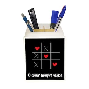 Organizador de Mesa Iluminado O Amor Sempre Vence