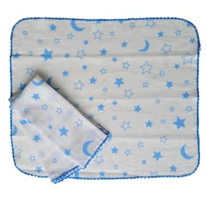 Kit Pano De Boca Festone Teciclean 100% Algodão 3 Unidades 35X30cm