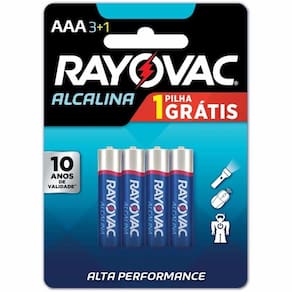 Pilha Alcalina AAA com 4 20324