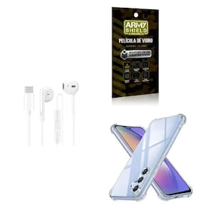 Capinha Samsung A24 + Fone De Ouvido Tipo C + Película 3D