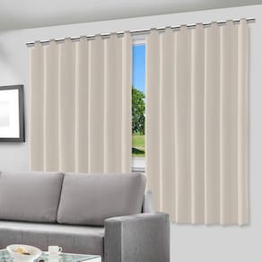 Cortina Blecaute Blackout 200X200cm Com Alça Para Varão Corta Luz 100% Pvc Para Sala Quarto