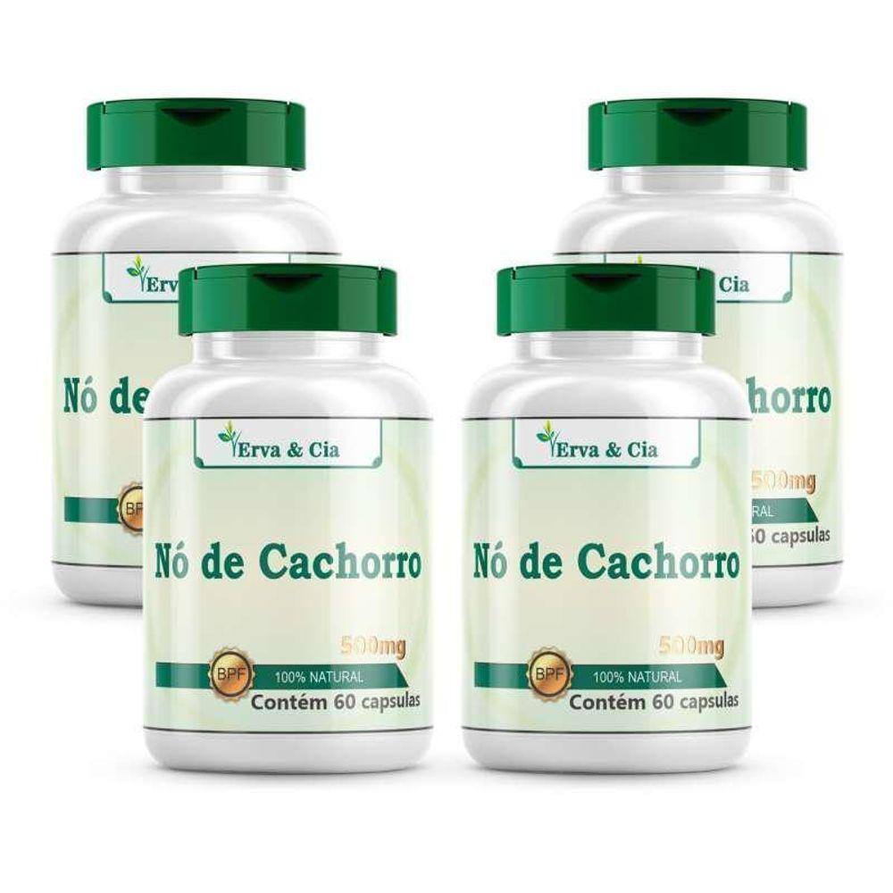 Nó De Cachorro 100% Natural Cápsulas 500Mg 4 Frascos