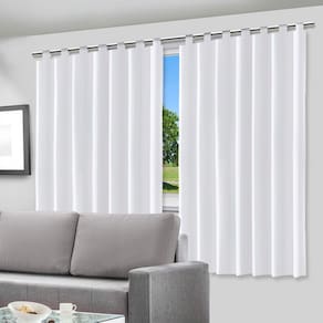 Cortina Blecaute Blackout 280X180cm Com Alça Para Varão Corta Luz 100% Pvc Para Sala Quarto
