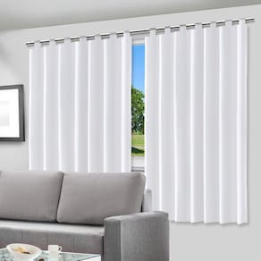 Cortina Blecaute Blackout 200X140cm Com Alça Para Varão Corta Luz 100% Pvc Para Sala Quarto