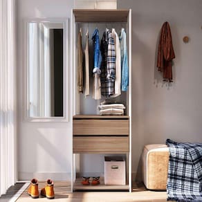 guarda-roupa closet merlin com cabideiro 2 gv branco e montana 183x60 cm
