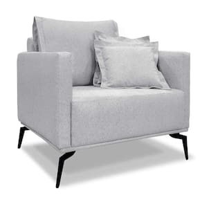 poltrona lazio linho grigio