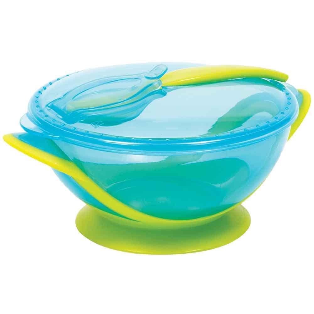 Kit refeição com colher azul Buba Baby