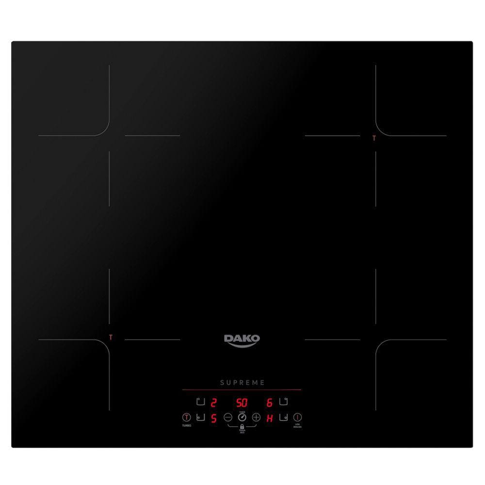 Cooktop de Indução 04 Bocas Dako Supreme com Indicador de Calor e Trava de Segurança Preto 220V