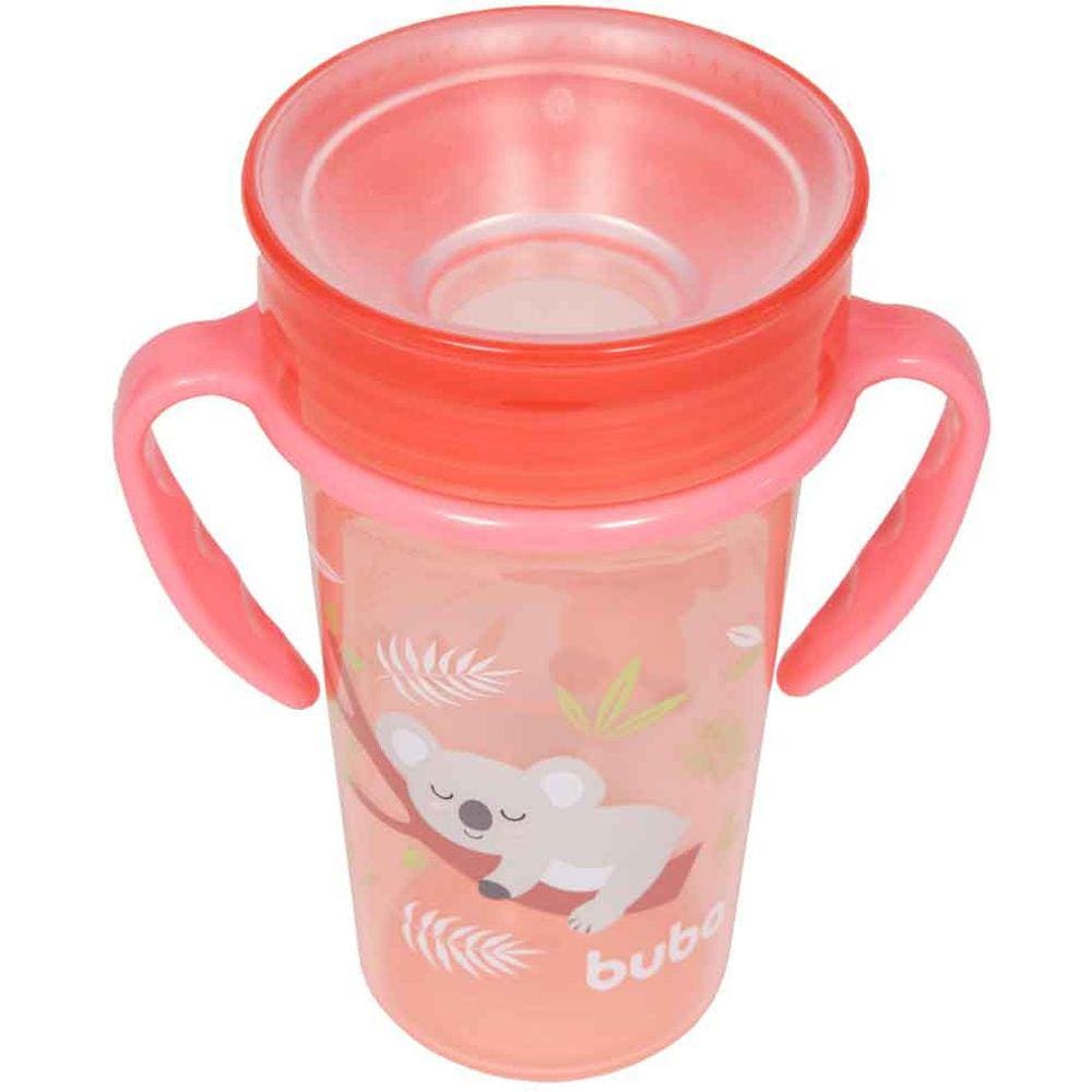 Copo de treinamento infantil 360 com alça Buba Baby Coala
