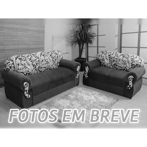 Sofá 2 e 3 Lugares Bege com Floral 607/322 Viena