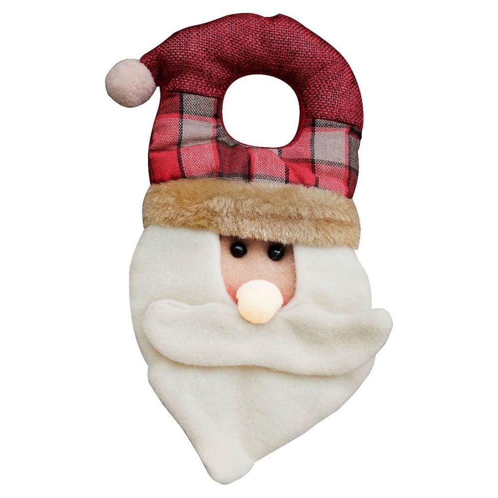 Kit 4 Noel Enfeites De Porta Decoração Natal Feltro Pendente