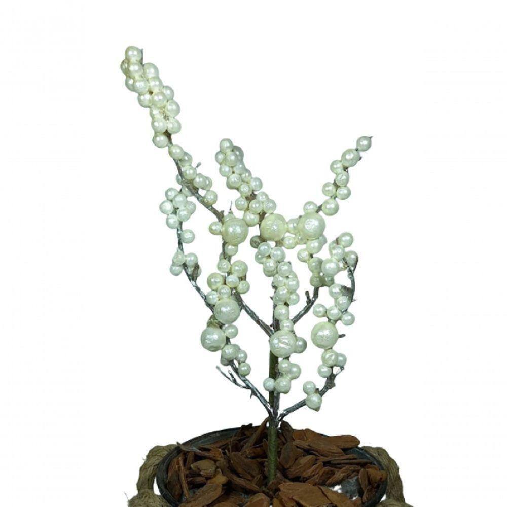 Galho Ponteira De Pérolas 25Cm - Fl255-25