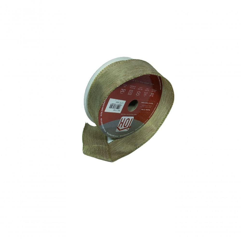 Fita Decorativa Dourada 3.8 X 9.15 Ft497