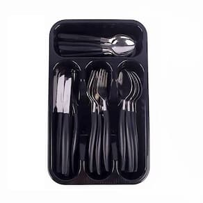 Faqueiro Quartzo Preto 25pçs FAQR-013PT - Hauskraft