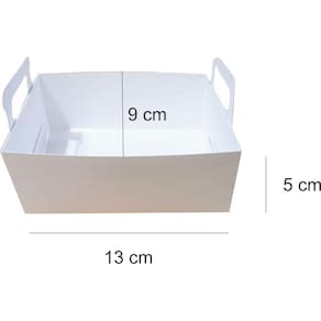 Caixa Cesta de Papel Duplex 13x9x5 cm s/ impressão10 un.